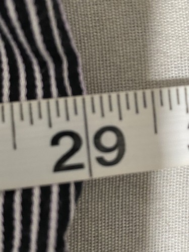 SYNRGY Men’s Long sleeve button down Shirt black white striped cotton Size 2xl - Picture 4 of 11