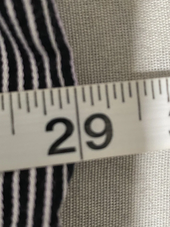 SYNRGY Men’s Long sleeve button down Shirt black white striped cotton Size 2xl - Image 4 of 4