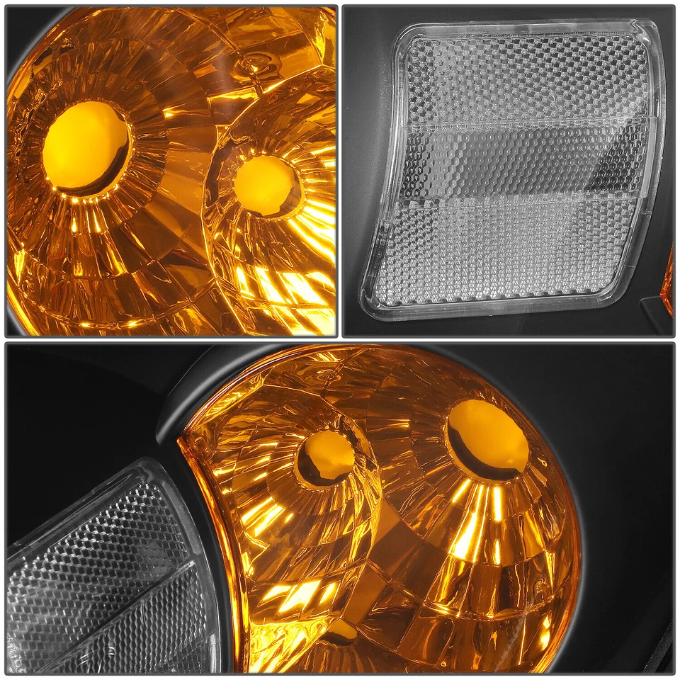 ДЛЯ 05-10 GM CHEVY COBALT/G5 ЧЕРНЫЙ/ПРОЗРАЧНЫЙ БОКОВОЙ ПОВОРОТ УГЛОВОЙ ФАРЫ ГОЛОВНОГО СВЕТА - Изображение 4 из 4