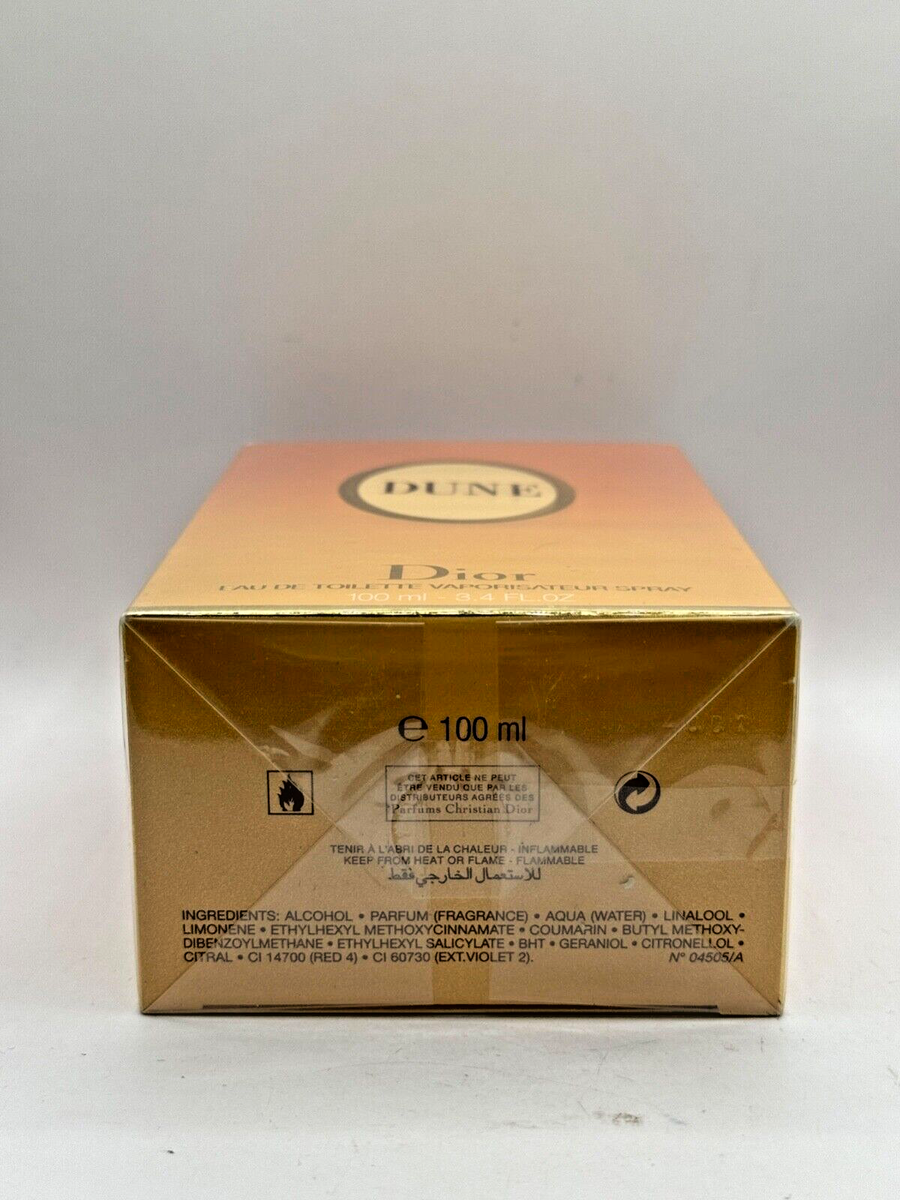 DUNE BY CHRISTIAN DIOR 100ML EDT SPRAY (NEW WITH BOX & SEALED) | eBay