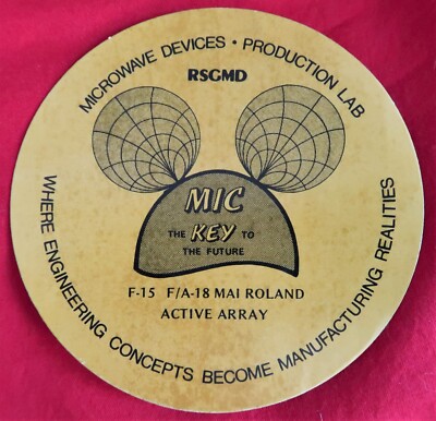 RSGMD F-15 F/A-18 Mai Roland Missile MIC Key Active Array Microwave Sticker