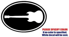 Guitar Gibson Oval Graphic Die Cut decal sticker Car Truck Boat Window Wall 12"