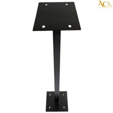 Pillar Mount for Post Box, Letterboxes, mailboxes - Black Weatherproof Mount