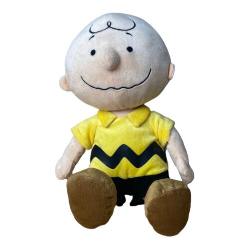 Kohl's Cares Peanuts Charlie Brown Doll Plush Toys Stuffed 14" Tall - Zdjęcie 1 z 3