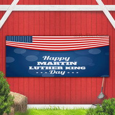 Happy Martin Luther King Day indoor outdoor banner