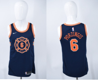 New York Knicks Porzingis 6 Nike 2018-19 City Edition Swingman