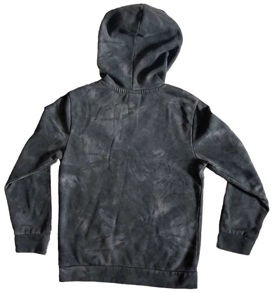 Old Navy Kids Grey Tie-Dye Pullover Hoodie Sweatshirt Size Large 10-12 - Image 2 of 4