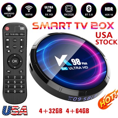 K98 Plus Android13.0 TV Box Quad-core 8K HD RK3528 WiFi6 BT5.0 Media Player C3G1