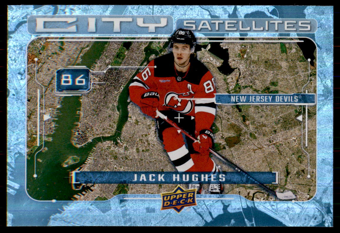 2024-25 Upper Deck #CS-16 Jack Hughes City Satellites | eBay