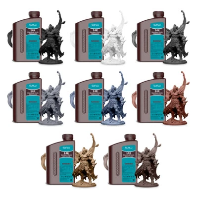 Resina fotopolímero estándar SUNLU 14K 405 nm UV impresora 3D de alta precisión resina 1 kg