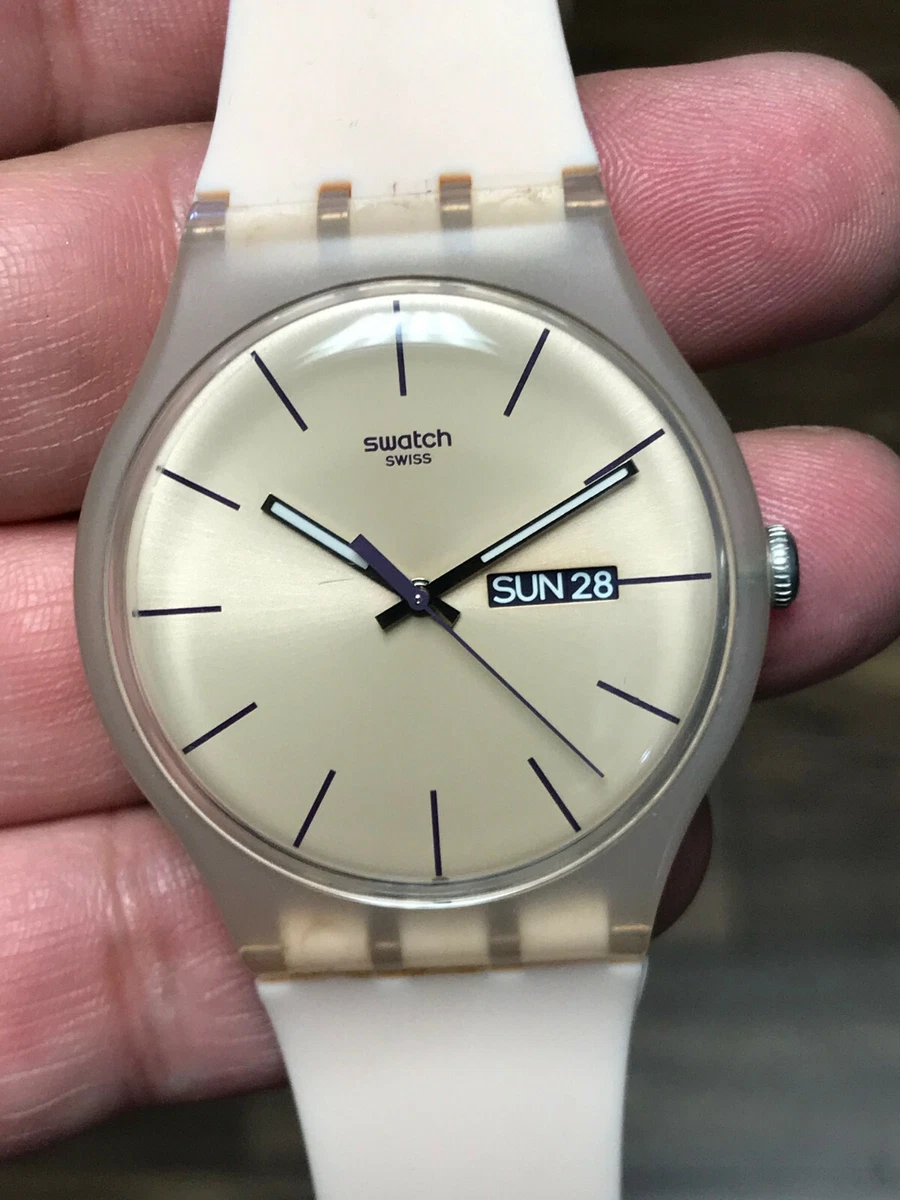Swatch unisex hotsell rose rebel watch