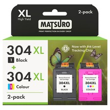 2X Ink 304 XL Fit For HP 304 2600 3735 5010 5020 2620 3720 3760 5032 3730