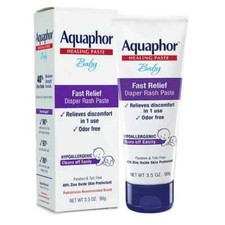 Aquaphor Baby Diaper Rash Cream Ointment 3.5 oz Moisturizer Shea Butter Soothing
