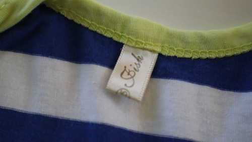 Blue and White Striped Anchor Sundress Summer Boat Dress Girls 5/6 - Picture 5 of 5