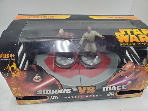 3x Star Wars ROTS Battle Arena Count Dooku Anakin Skywalker Sidius Windu Obi-Wan - Picture 3 of 12