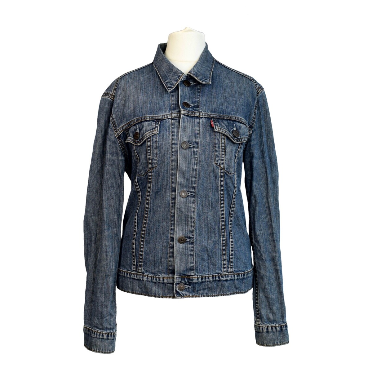 Vintage Levi's Denim Jacket | 70590 | Cotton | Blue, Mid-Wash