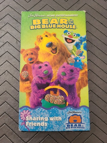 Bear In The Big Blue House Sharing With Friends VHS 2001 Jim Henson ...