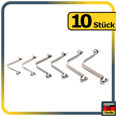 10 Stk Two Button Clip Push Spring Clips für Kajak Paddel Camping DE-Lager