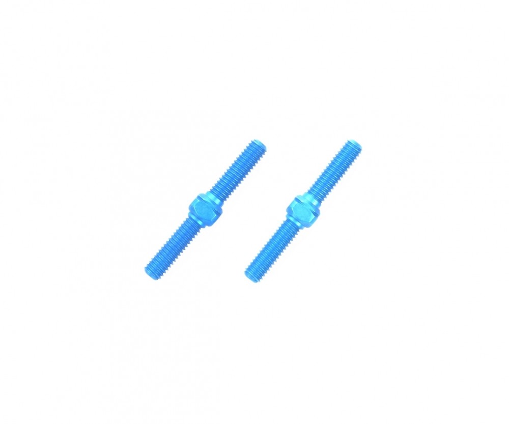 Tamiya 300054248 - Aluminum Li/Re Threaded Rods 3x23mm (2) Blue - New