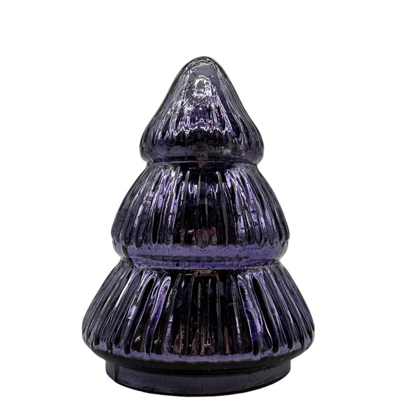 Glas Tannenbaum Lila Ca. 12 Cm Advent Weihnachtsdeko Weihnachten Nikolaus-image