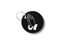 Keychain Round Printed Double-Sided Prayer Religion