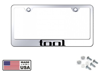 TOOL License Plate Frame, Custom Made of Chrome Plated Metal