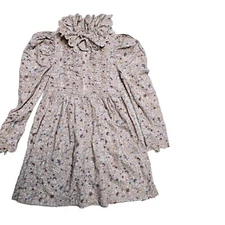 Mothercare Gingersnaps Scalloped Collar Dress 12 Years Floral Long Sleeves 