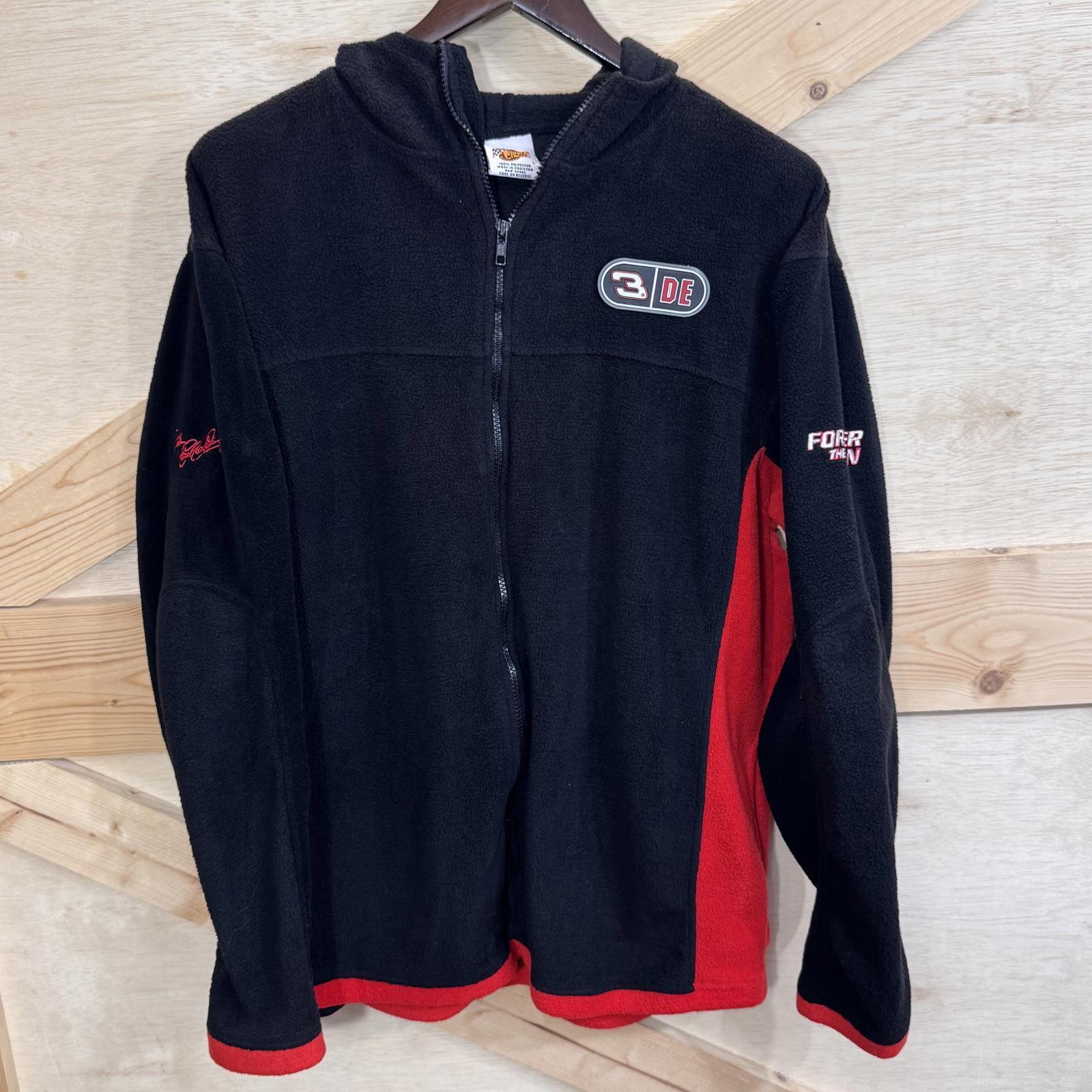 Vintage Dale Earnhardt #3 NASCAR Fleece Sweater Jacket Men's Large