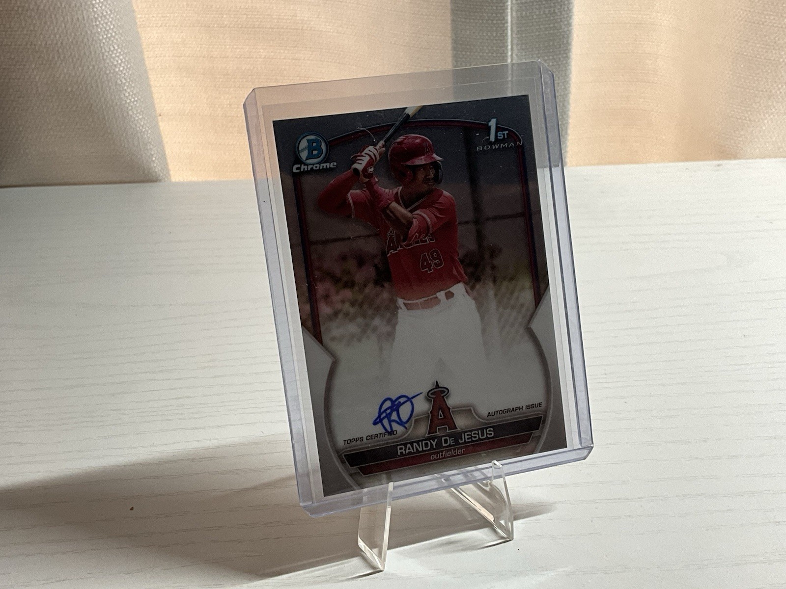 2023 Bowman - Chrome Prospect Autographs Randy De Jesus #CPA-RD (AU, RC)