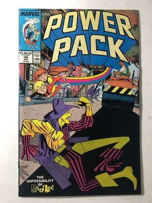 Power Pack #34 Marvel Modern Age Madcap Story 1988