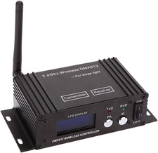 DMX 512 Controller 2.4G Wireless Transmitter Receiver LCD Display Power Adjustab