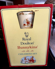 Vintage 1994 Royal DOULTON Bunnykins Dish Set 3 Piece Children  s Set pl
