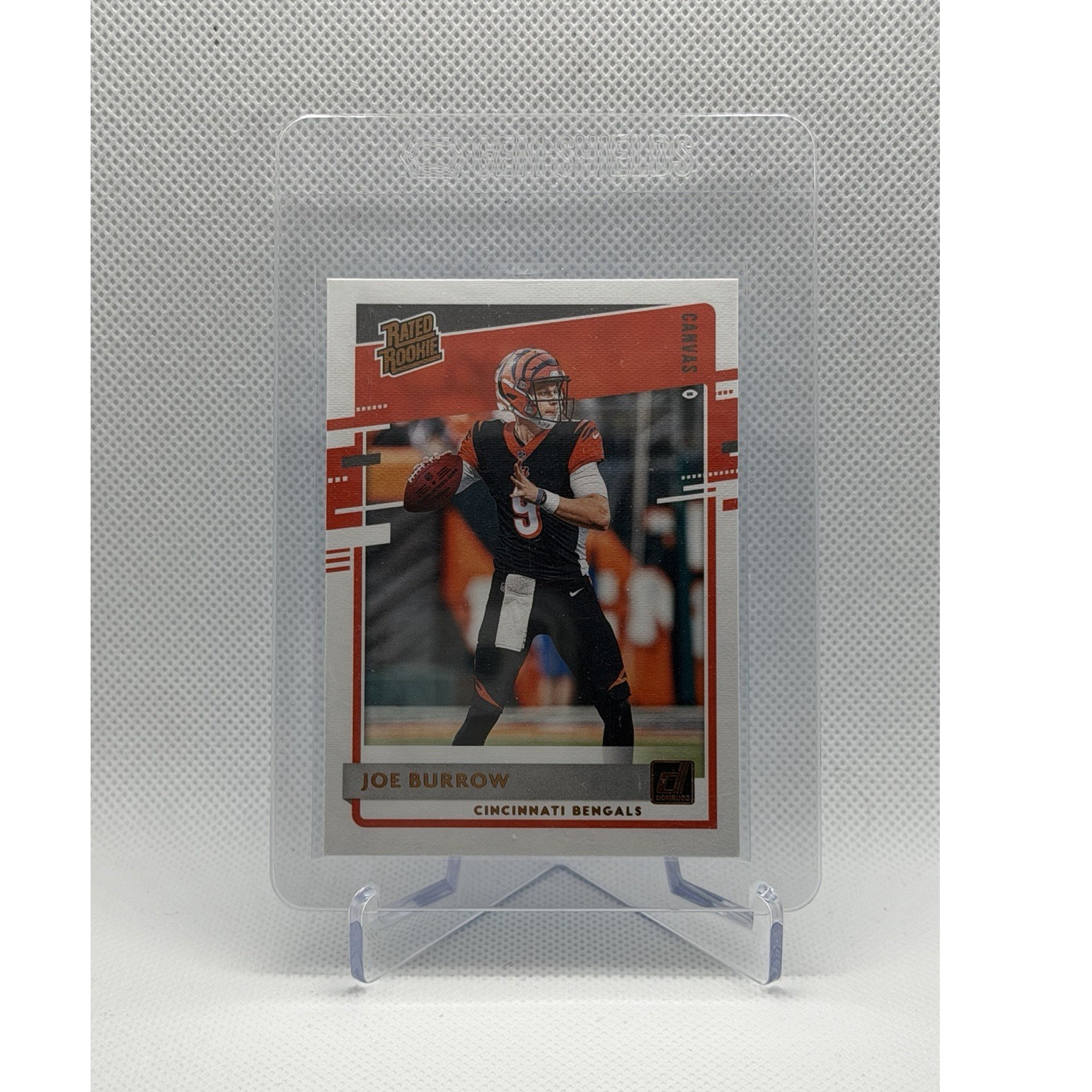 Panini 2020 Donruss Joe Burrow RC Rated Rookie Canvas #301 Bengals NFL