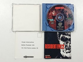 RESIDENT EVIL 2 SEGA DREAMCAST (DC) PAL-FR (COMPLETE - GOOD CONDITION OVERALL)