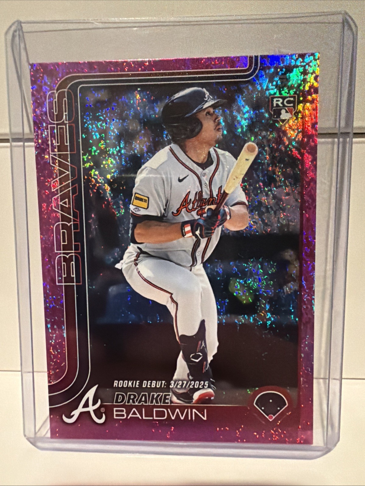 2025 Topps Update Series - Rookie Debut Drake Baldwin #US113 Pink Holo Foil (RC)