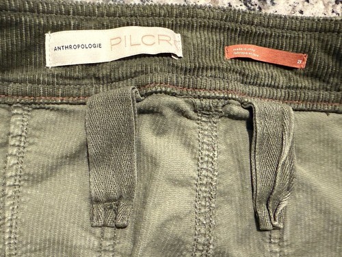 Pilcro and the Letterpress High Rise Trouser Bootcut Corduroy Pants Sz 30x30.5 - Picture 7 of 10