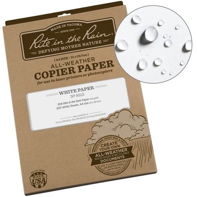 Rite in the Rain Wasserfestes Allwetter-Kopierpapier A4 200 Blatt weiß