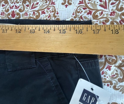 Jeans donna GAP vita ultra bassa elasticizzato taglia 10 caviglia nero nuovo - Foto 12 di 21