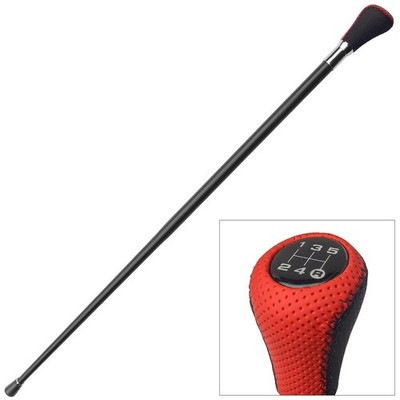 Manual Gearshift Cane Walking Stick with Rubber Tip for Men and Women