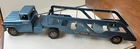 1960 Tonka Toy pressed steel Marine Service Semi Hauler/Boat Carrier 28"