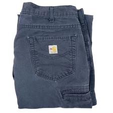 Carhartt FRB159 DNY Pants Men's 36x30 Navy Flame Resistant Work Carpenter Cat 2