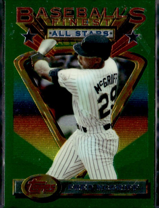 1993 Finest #106 Fred McGriff Refractors Green
