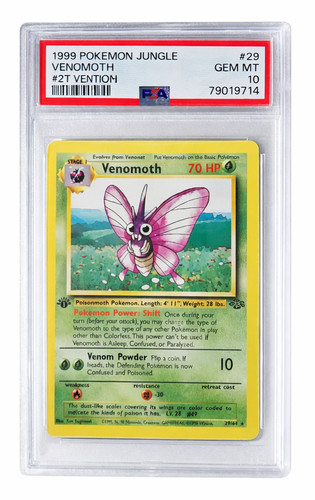 Venomoth (1st Edition) graded PSA 10 for sale on eBay