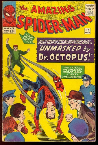 Amazing Spider-Man #12 Nice Unrestored Silver Age Ditko Marvel Comic 1964 VG
