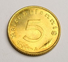GERMANY 5 PFENNIG 1939 A OLD COIN