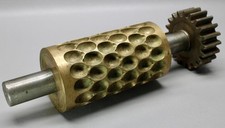 ANTIQUE 1800s T. MILLS & BROS. BRASS CANDY DROP ROLLER &bull; OVER 15 LBS.