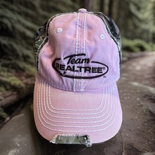 Realtree Youth s Pink And Camo Baseball Cap