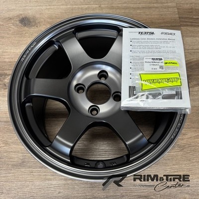 Volk Racing TE37 SL Saga Mspec 15x8 +35 4x100 Pressed Black(Set of