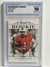 Cam Ward Gem Mint 10 2024 Leaf Rookie