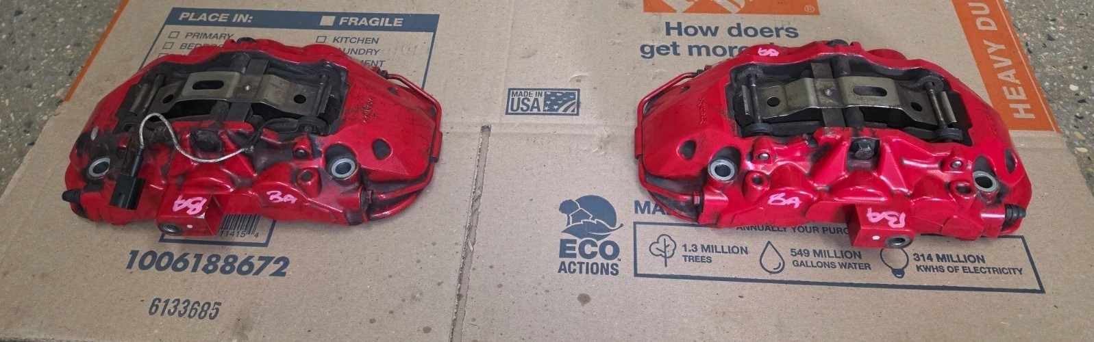 Maserati Ghibli 2014-2021 Front Left, right Brembo brake calipers with pads Pair